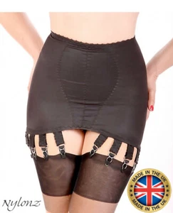 NYLONZ Reino Unido Estilo Vintage Clásico OB 10 Correa Faja Negra Todos los Tamaños 10 Suspendedores - Imagen 1 de 3