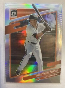 2021 Optic #103 Mike Yastrzemski - Holo Silver Prizm - San Francisco Giants - Foto 1 di 2