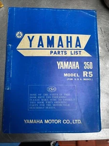 Rare Genuine Yamaha 350 R5 USA RD350 Dealer Workshop Parts List 1st Edition - Picture 1 of 12