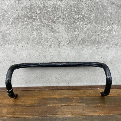 Vintage Cinelli Solida Sub 200 Handlebar 26 Ergo Aero 44 cm 440 Drop Bar Black - Image 1 of 4