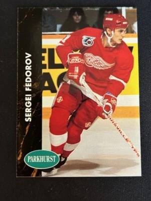 1991-92 Parkhurst - #38 Sergei Fedorov Pack Fresh Gem!! NM/MT💎👀🔥🔥 - Image 1 of 2