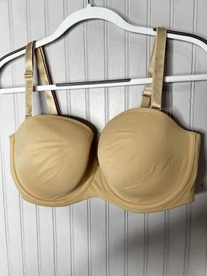 Cacique Strapless Bra Womens 38DD Smooth Lightly Lined Multi Way Convertible - Image 1 of 4