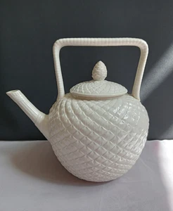 Antique W Brownfield Cobridge & Sons Teapot Pine Cone c.1860 A/F - Picture 1 of 21