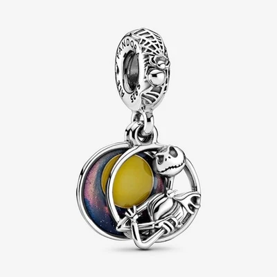 Pandora x Disney The Nightmare Before Christmas Jack Double Dangle Silver Charm - Image 1 of 3
