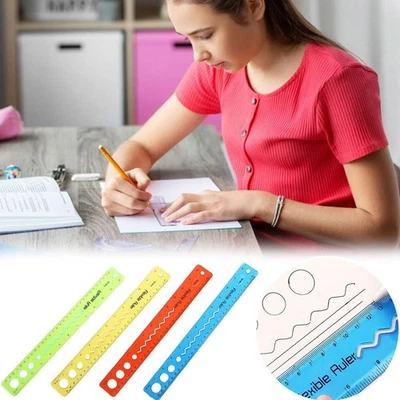Flexible Plastic Ruler for Kids - Soft Bendable 30cm/12 Inch School Ruler -sd54 - Image 1 of 4