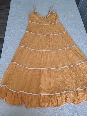 Scoop, Vestido Naranja Mujer, RicRac, Cremallera Lateral, Correa Ajustable Pequeña (4-6) Foto 1 de 4