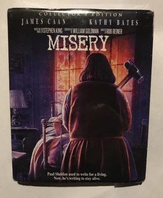 Misery Blu-ray Collector's Edition with OOP Slipcover Shout Factory Scream NEW Foto 1 de 2