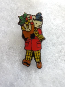 RUPERT THE BEAR - Police - Christmas - Vintage - PIN BADGE - Picture 1 of 2
