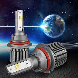 NUVISION HID 9007 HB5 LED HIGH/LOW BEAM HEADLIGHT FOG LAMP CONVERSION BULB W/FAN - Bild 1 von 5