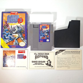 Mega Man 3 III Nintendo NES completo di scatola CIB con inserti - testato