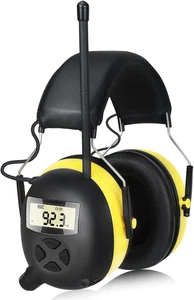 AM/FM Radio Kopfhörer mit Digitalanzeige, 30Db AM FM Gehörschutz Safet - Bild 1 von 12