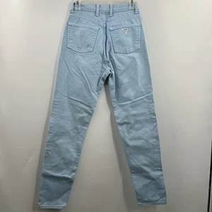 vintage Guess USA american tradition jeans made in USA size 28 light wash cotton - Picture 1 of 9