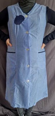 Nylon Dederon kittel schürze Vintage  Apron M 88-Original 70er Jahre - Bild 1 von 4