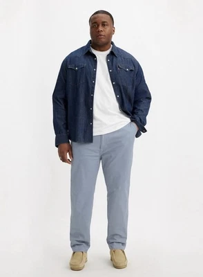 LEVIS XX CHINO STANDARD TAPER TROUSERS  NWT STRETCH BLUE 50X28 - Image 1 of 3