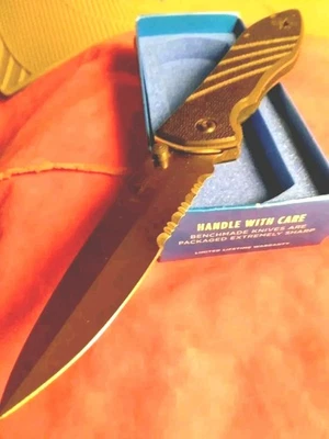 🌠RARE🌠. Benchmade🦋 880SBT2 ⚡DARKSTAR⚡ ( TITAN/G10/Ats-34)  New!🎁 - Image 1 of 4