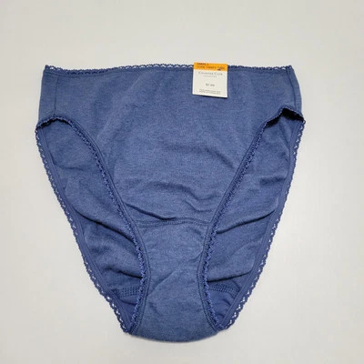 Braguita Charter Club Everyday Algodón Corte Alto Azul Galaxia Brezo Nueva con Etiquetas Pequeña Foto 1 de 4