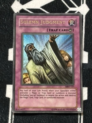 1x (VLP) Solemn Judgment MRD-127 Ultra Rare Unlimited Yugioh Metal Raiders (UR) - Image 1 of 4