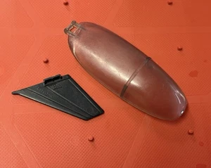 Vintage GI Joe CONQUEST X-30 Front Right Canard FIN & CANOPY 1986 Hasbro ARAH - Picture 1 of 1