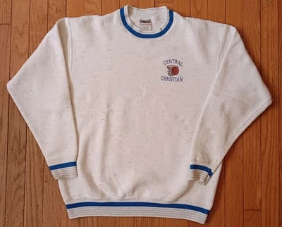 Sudadera De Colección Oneita Central Christian Baloncesto EE. UU. 50/50 Pullover Suéter L Foto 1 de 4