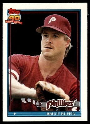 1991 O-Pee-Chee Bruce Ruffin Philadelphia Phillies #637 - Image 1 of 2