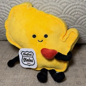 Neu mit Etikett Stofftier Staaten Wisconsin Form 8 Zoll Plüschtier beweglich gelb Stofftier Herz NEU - Bild 1 von 6