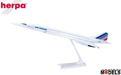 Concorde Air France 1:250 Die Cast Aereo in Plastica Herpa Snap Kit Fit new - Immagine 1 di 4