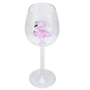Pink Flamingo Wine Glass Cocktail Glasses Goblets for Bride Banquet - Picture 1 of 12