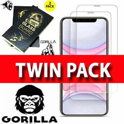 GORILLA Screen Protector Tempered Glass For iPhone 15 14 12 11 13 Pro Max,Plus - Image 1 of 4