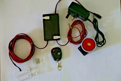 Shed Alarm, door magnet 12v/240v security system Shed, Lock up remote option - image 1 of 4