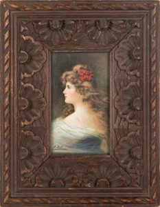 After Angelo Asti "Portrait of a Young Woman" - Picture 1 of 2