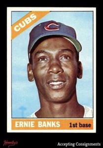 1966 Topps #110 Ernie Banks Near Mint NM CUBS HOF CLEAN