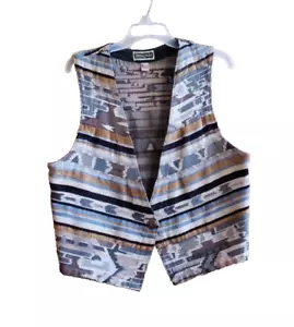 Gotcha Covered western woven vest sz L woman's - Picture 1 of 3