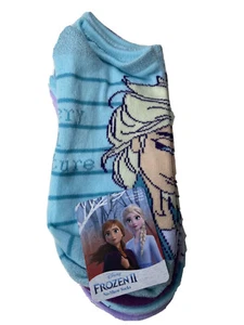 Frozen 2 No Show Socks Girls Size 4-10 Disney Kid Clothing Anna Elsa Olaf school - Picture 1 of 2