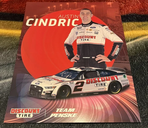 2022 AUSTIN CINDRIC “DISCOUNT TIRE” #2 NASCAR CUP SERIES POSTCARD Cover