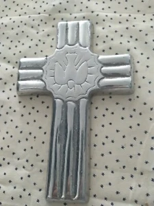 Vtg Ala Carte Sun DOVE Metal Wall Cross 6.5” Mexico - Picture 1 of 5