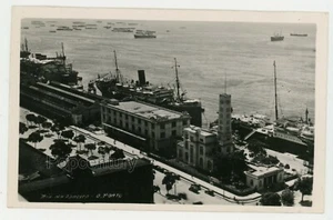 Vintage Foto 1944 Brasilien Rio De Janeiro Luftaufnahme Hafenansicht Schiffe scharfes Foto - Bild 1 von 2