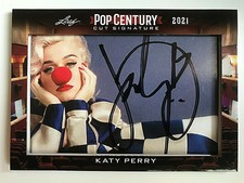 2021 Leaf Pop Century Metal #PCC-KP1 Katy Perry Authentic Cut Autograph Card