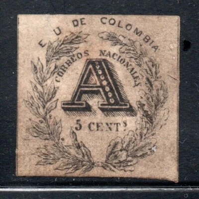COLOMBIA, CORREO CERTIFICADO DE 5 CTS. MICHEL 34   (PREM - 10) - Image 1 of 2
