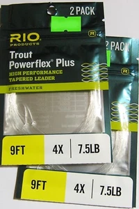 Rio Vorfächer Powerflex Plus 2er-Packg. - 2er-Set 9' / 2,75 - 4X / 0,185 mm - Bild 1 von 1
