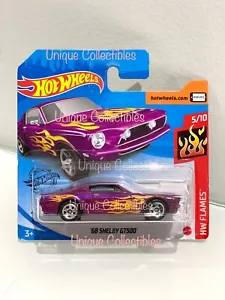 Hot Wheels '68 Shelby GT500 Ford Mustang HW Flames 5/10 Short Card 169/250 NEW - Picture 1 of 2