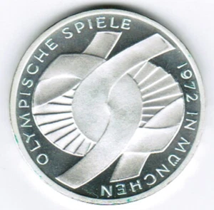 10 DM Münze Olympiade 1972 F Arme - Bild 1 von 2