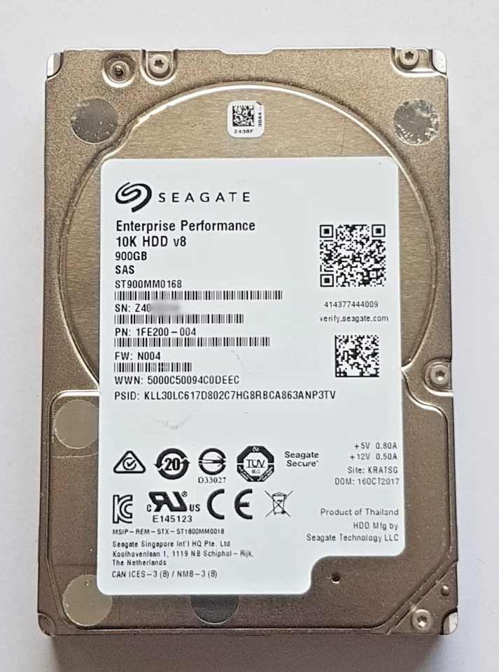 900 GB SAS Seagate Enterprise Performance 10K HDD v8 ST900MM0168 128MB 2.5 " - Image 1 of 1