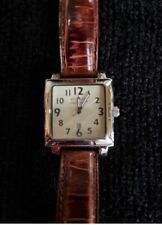 Silpada Designs T1162 Watch Square Face Brown Leather Band  Stylist Sample