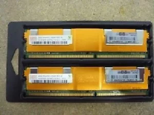 HP 398707-051 397413-B21 4GB kit (2x2GB) 2Rx4 PC2 - 5300F DL360 G5 DL380 G5 ++ - Picture 1 of 1