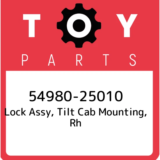 54980-25010 Toyota Lock assy, tilt cab mounting, rh 5498025010, New Genuine OEM  - Image 1 of 1