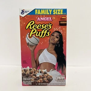 Angel Reese WNBA Rees Puffs Müsli LIMITED EDITION. 11,5 Unzen Chicago Sky versiegelt - Bild 1 von 4