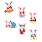 6 Pcs Embroidery Accessories Clothes Appliques Bunny Stickers Clothing