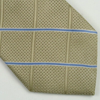 Corbata Eagle Shirtmakers para hombre cuello de seda azul tostado rayas 58x3,5 Foto 1 de 4