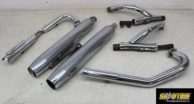 02 JUEGO DE TUBOS SILENCIADORES CABEZALES ESCAPE COMPLETO YAMAHA ROYAL STAR XVZ1300TF VENTURE  Foto 1 de 4