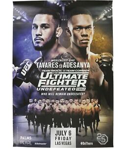 UFC Unisex Undefeated Finale Official Poster, Yellow, One Size